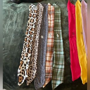 5 printed Hello headband tiebands